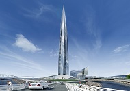 Недостроенный небоскреб «Лахта-центр» в Петербурге стал самым высоким зданием Европы