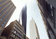 В Нью-Йорке построят ультратонкий небоскреб из черного стекла